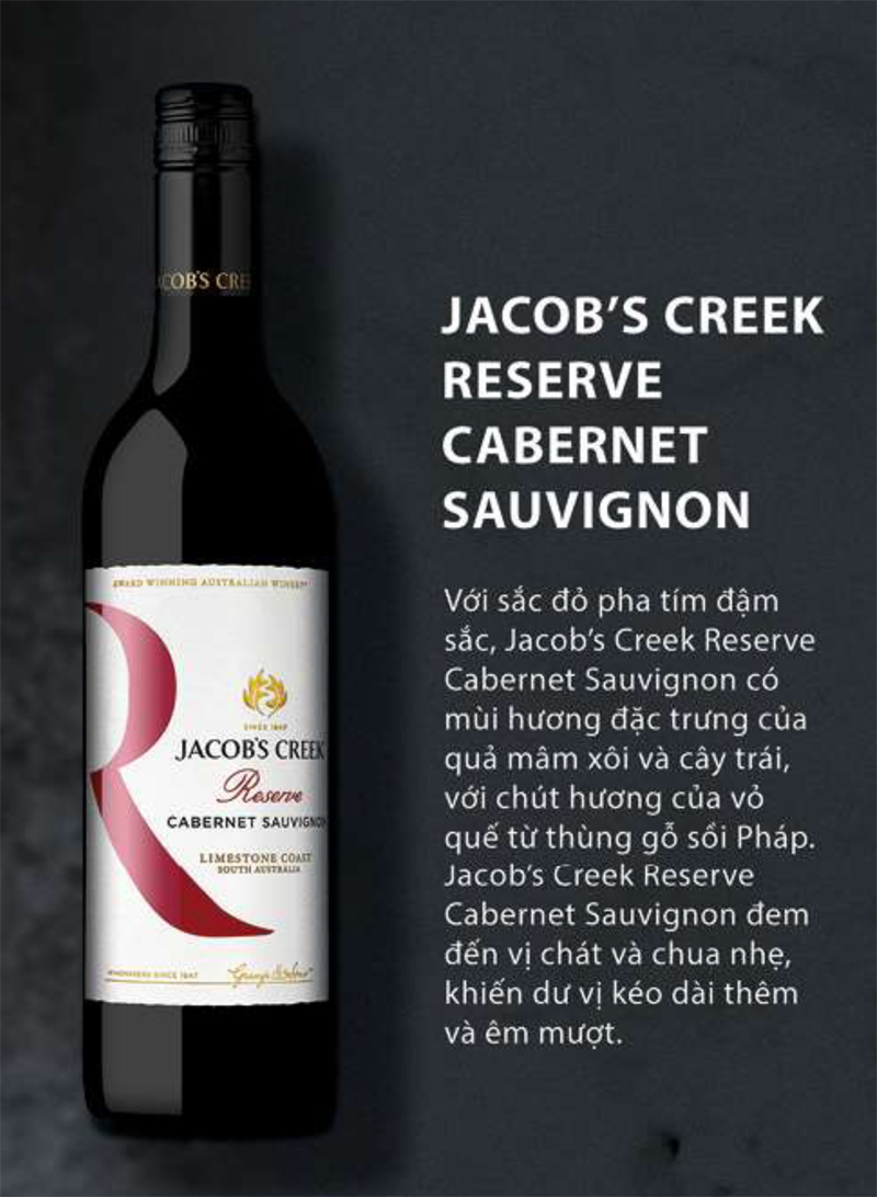 Jacob's creek reserver cabernet sauvignon