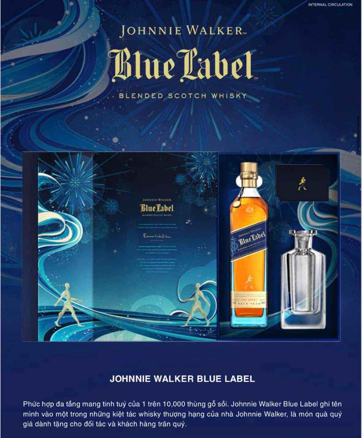 Johnnie Walker Blue hộp quà 2025