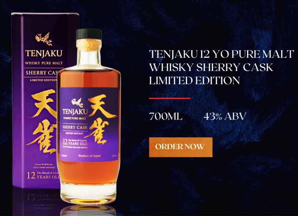 Tenjaku Pure Malt Sherry Cask blend of 3,5,8,12