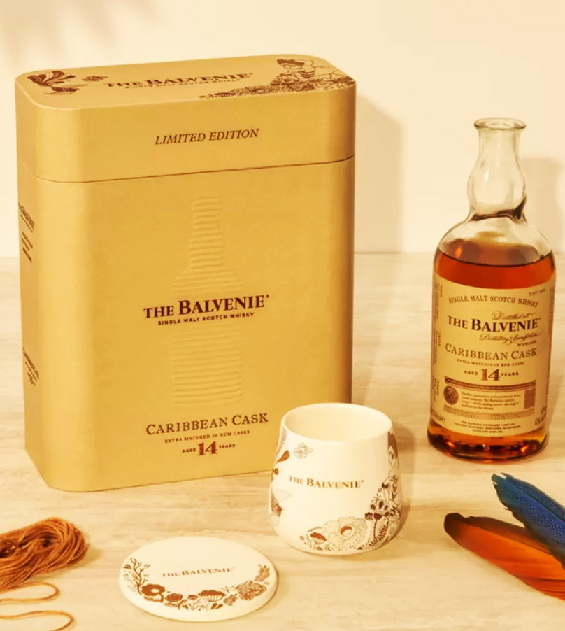 The Balvenie Caribbean Cask 14 hộp quà 2024